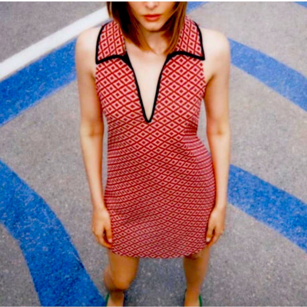 Zara vintage-like sleeveless dress L